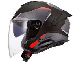 ΚΡΑΝΟΣ ΜΗΧΑΝΗΣ LS2 - Verso II OF618 Air black/red