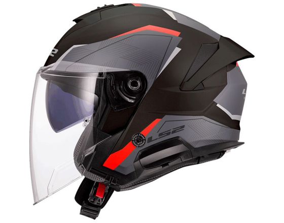 ΚΡΑΝΟΣ ΜΗΧΑΝΗΣ LS2 - Verso II OF618 Air black/red