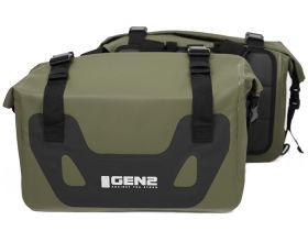 ΣΑΚΙΔΙΑ ΜΗΧΑΝΗΣ GEN2 - Tour dry side bags IPX6 πλαϊνά σαμάρια χακί 30lt x 2