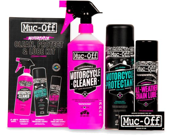 Muc Off Σετ καθαρισμού/προστασίας/λίπανσης Motorcycle Clean-Protect-Lube Kit V2