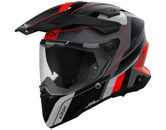 ΚΡΑΝΟΣ ΜΗΧΑΝΗΣ AIROH - Commander 2 E2206 Skip mat black/orange