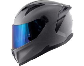 ΚΡΑΝΟΣ ΜΗΧΑΝΗΣ GIVI - 50.Z mat titanium + μπλε ζελατίνα - 
