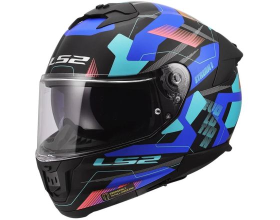 ΚΡΑΝΟΣ ΜΗΧΑΝΗΣ LS2 - FF808 Stream II Mika mat black/blue