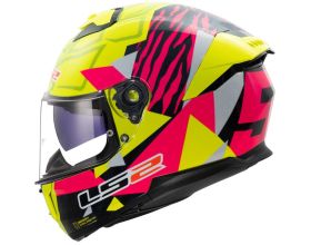ΚΡΑΝΟΣ ΜΗΧΑΝΗΣ LS2 - FF808 Stream II Tiger yellow/pink - 