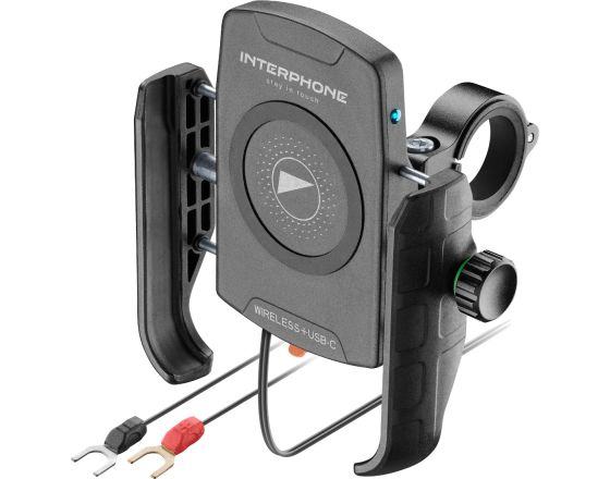 ΒΑΣΗ ΚΙΝΗΤΟΥ INTERPHONE - Crab Wireless Charging | USB-C Handlebar