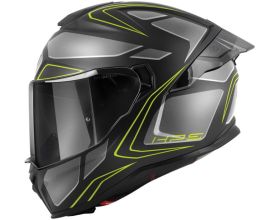 ΚΡΑΝΟΣ ΜΗΧΑΝΗΣ GIVI - H55.1 Zephir mat black/silver/titanium/fluo yellow + φιμέ ζελατίνα - 