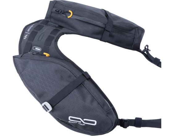 ΣΑΚΙΔΙΑ ΜΗΧΑΝΗΣ GIANT LOOP - Mojavi Zippered σαμάρια black 6lt x 2