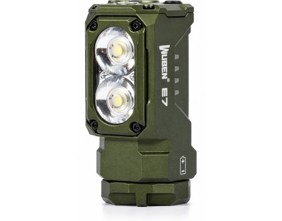 ΦΑΚΟΣ WUBEN - E7 Green LED Επαναφορτιζόμενος Μαγνητικός 1800 Lumens