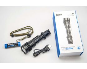 ΦΑΚΟΣ WUBEN - T1 Black Tactical LED Επαναφορτιζόμενος 2000 Lumens - 