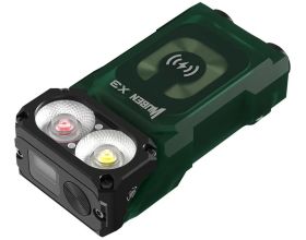 ΦΑΚΟΣ WUBEN - X3 Pro Green Owl Compact LED Επαναφορτιζόμενος EDC με Θήκη Φόρτισης Αλουμινίου - 