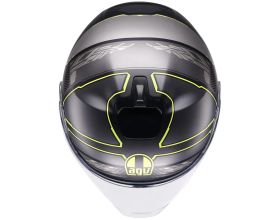 ΚΡΑΝΟΣ ΜΗΧΑΝΗΣ AGV - Irides 22.06 Zagabria mat grey/yellow - 