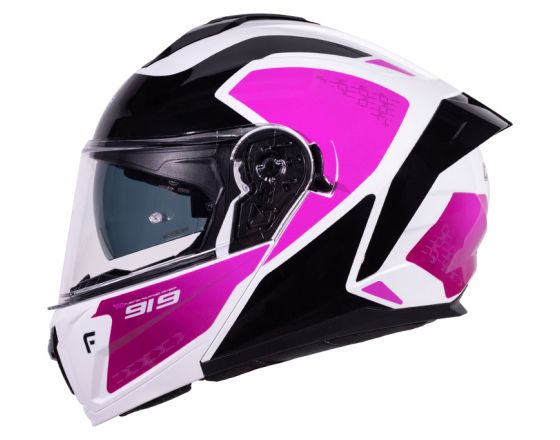 ΚΡΑΝΟΣ ΜΗΧΑΝΗΣ PILOT - Spyder F-Line black/pink/white gloss