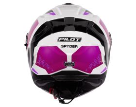 ΚΡΑΝΟΣ ΜΗΧΑΝΗΣ PILOT - Spyder F-Line black/pink/white gloss - 