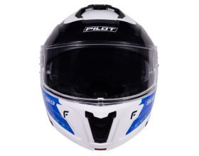 ΚΡΑΝΟΣ ΜΗΧΑΝΗΣ PILOT - Spyder F-Line Black/White/Blue Gloss - 