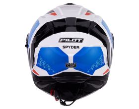 ΚΡΑΝΟΣ ΜΗΧΑΝΗΣ PILOT - Spyder F-Line Black/White/Blue Gloss - 