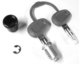 GIVI Z661A ασημί set κλειδαριάς για monokey V47/E52/E55