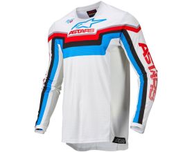 Alpinestars MX Shirt Techstar Quadro white/blue