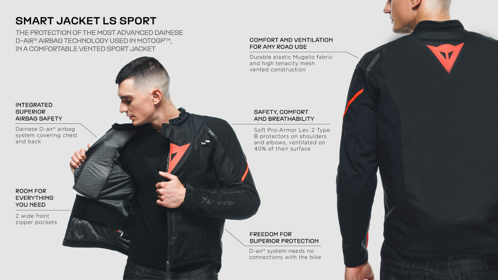 DAINESE - Smart Jacket LS Sport D-air® 1