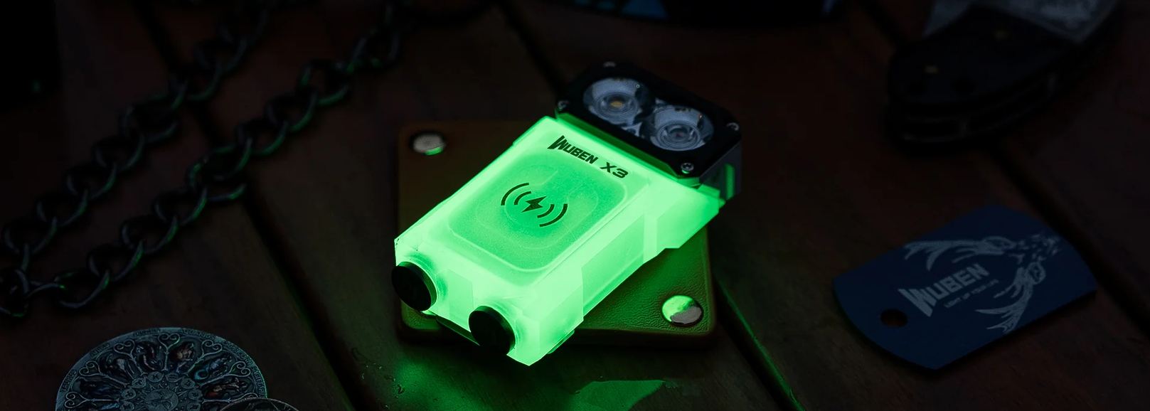 Wuben X3 Pro Owl Green με αλουμινένια θήκη φόρτισης